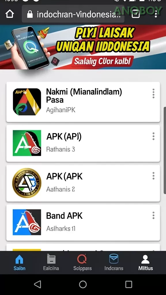 Cuplikan layar RP66 — halaman utama