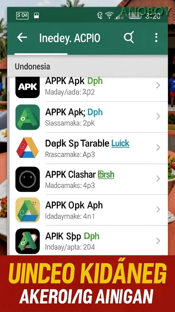 Cuplikan layar DEWI222 — aktivitas